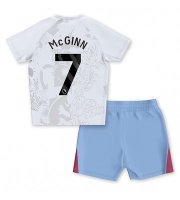 Aston Villa John McGinn #7 Replika Babytøj Udebanesæt Børn 2023-24 Kortærmet (+ Korte bukser)